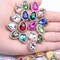 30Pcs Sew On Rhinestone Tear Drop Crystal Glass Rhinestone Metal (00 Mixed Color, 10 * 14mm)